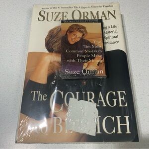 Suze Orman The Courage to Be Rich w/ Bonus Cassette Tape Combo New Hardback Book